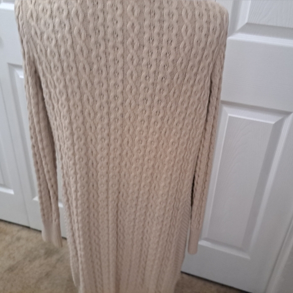Leo & Nicole Beige Sweater Coat/Cardigan Size M - Picture 7 of 14